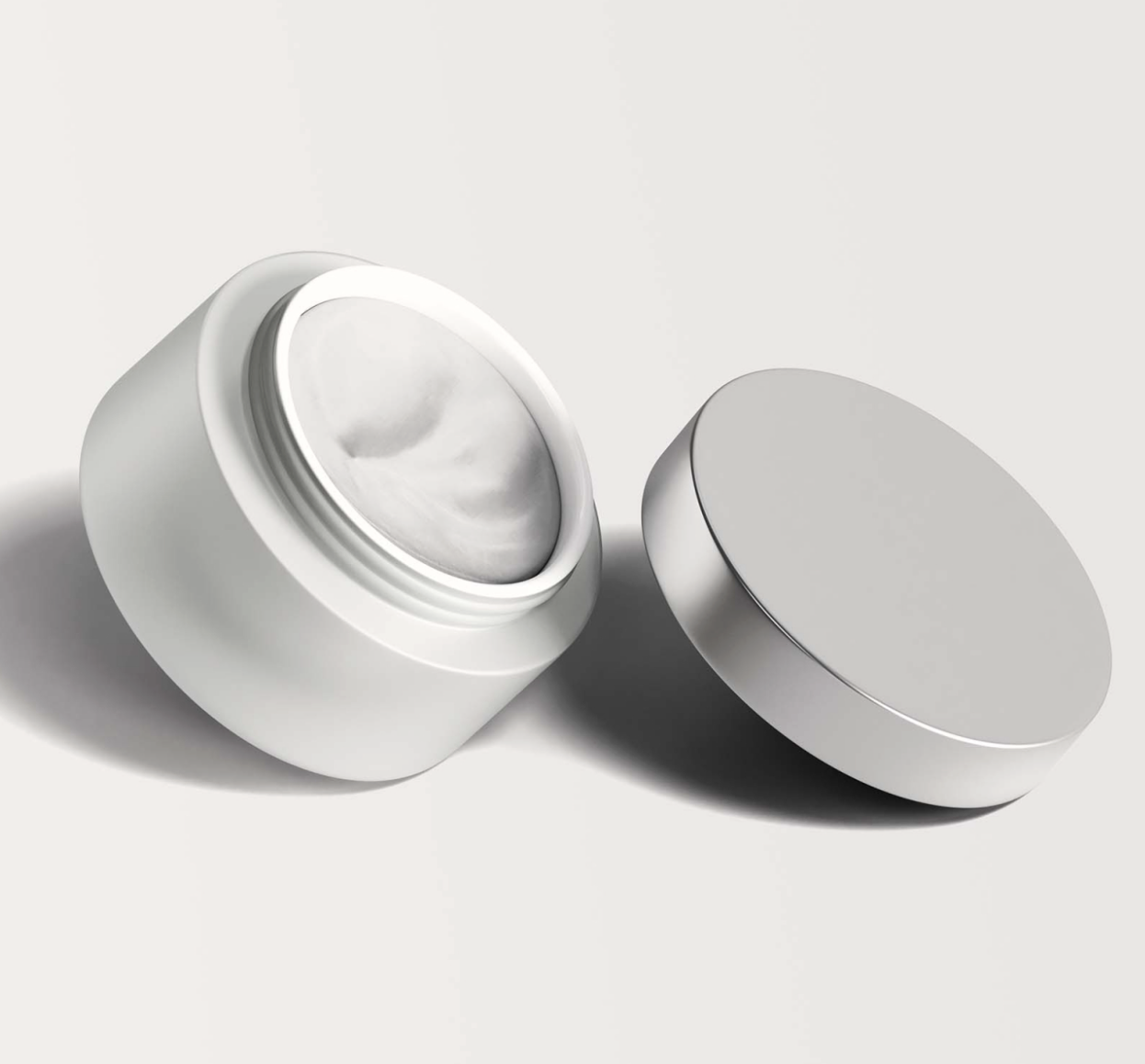 Blank skincare jar mockup
